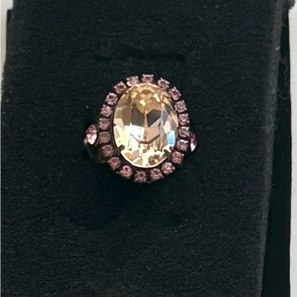 Sorerelli’s Citrine-Pink Sapphire Cocktail Ring Size 6/60mm
